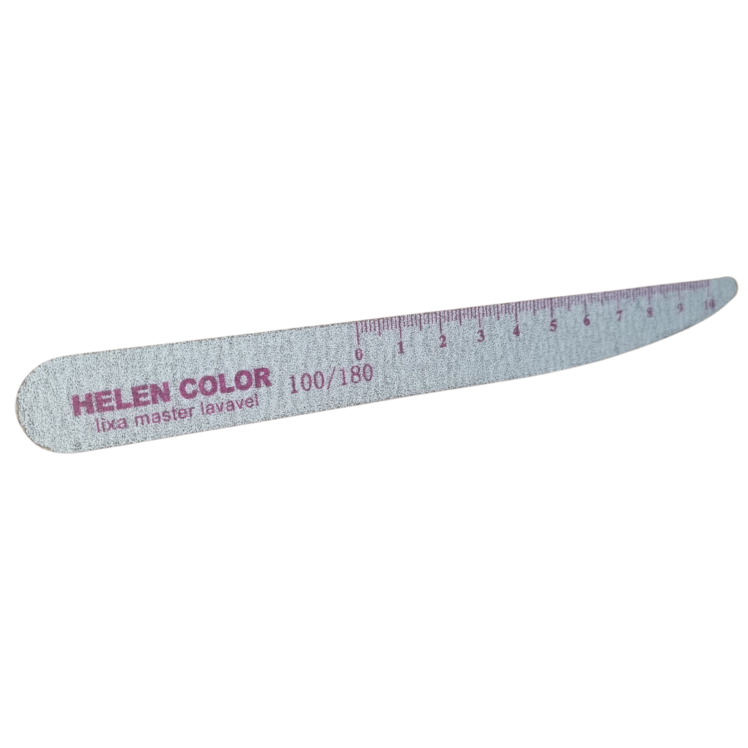 Lixa Master Lavável 100/180 2mm c/ Régua Helen Color Unidade - Imagem 2