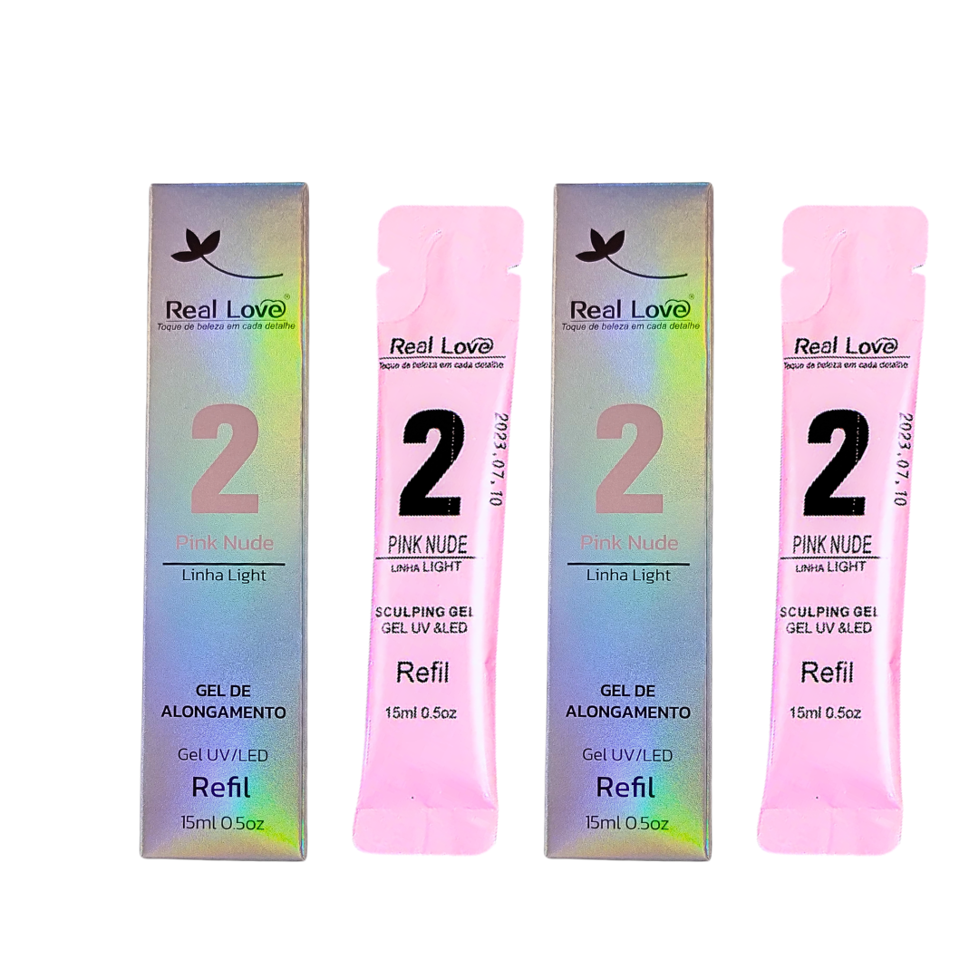 Kit de 2 Sachê Real Love 2 e Frasco Dosador de Gel - Imagem 3