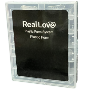 Molde F1 para Unhas De Gel Plastic Form Real Love 120Un