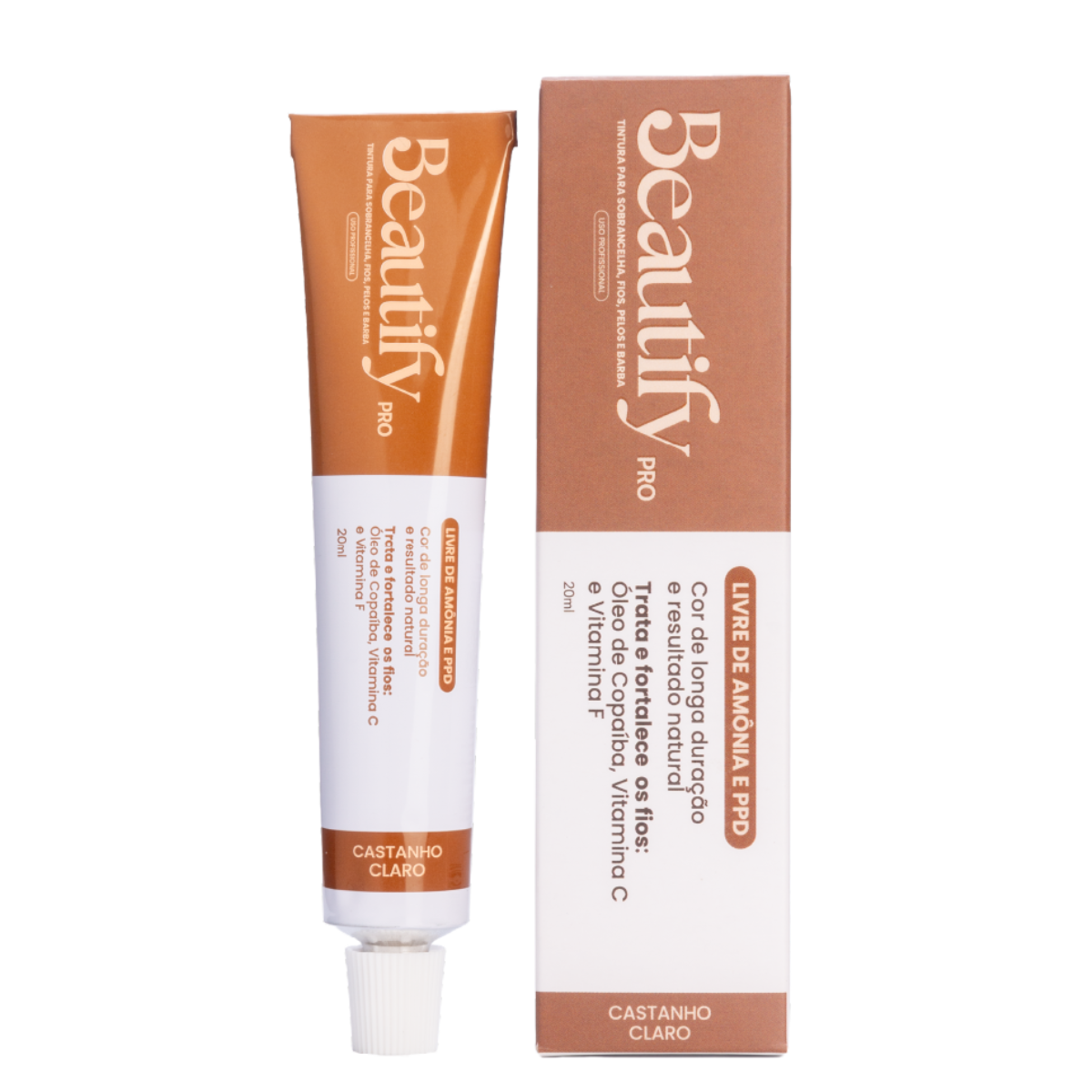 Tintura Para Sobrancelha Fios e Barba Beautify PRO 20ml - Imagem 2