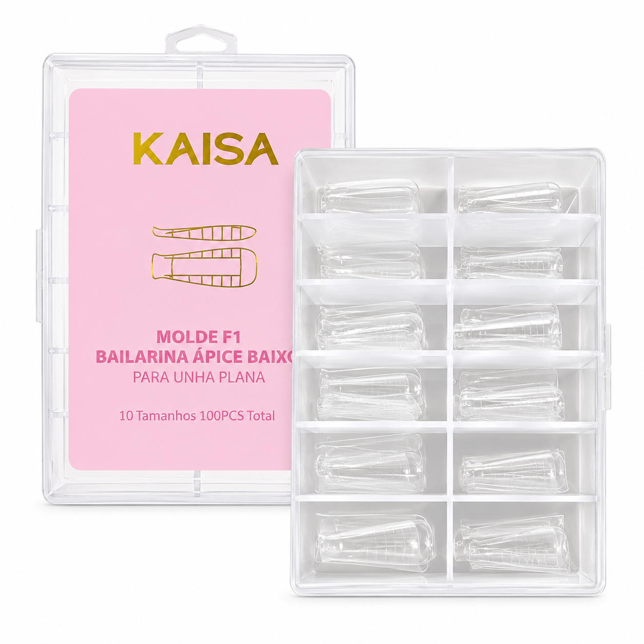 Molde F1 Bailarina Ápice Baixo Kaisa 10 Tamanhos 100Pcs - Imagem 3