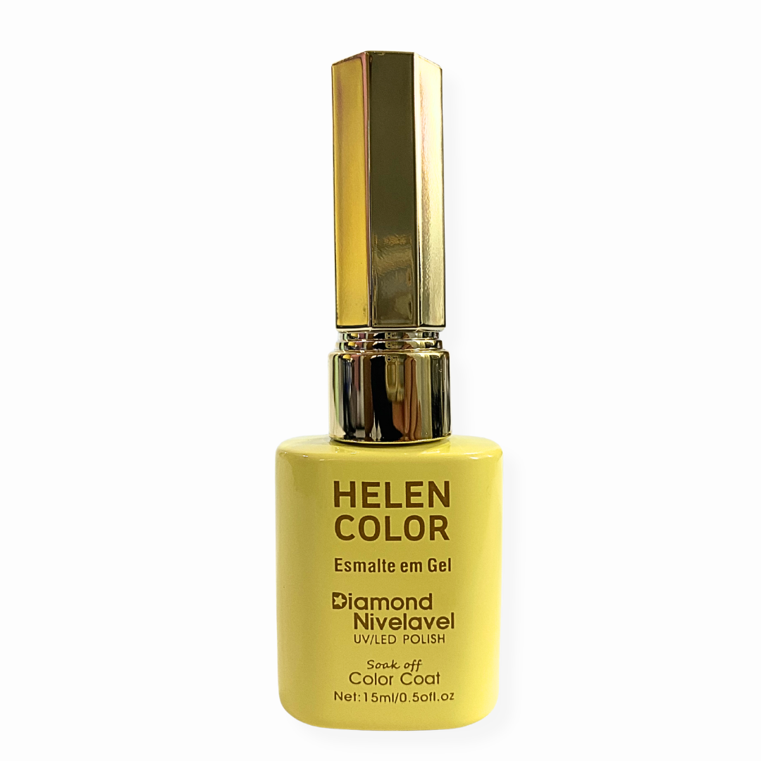 Esmalte em Gel Diamond Nivelavel Amarelo Manteiga 15ml Helen Color