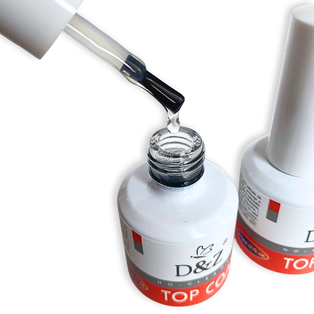 Kit 2 Top Coat Selante D&z Branquinho Do Poder Brilho Dz - Imagem 2