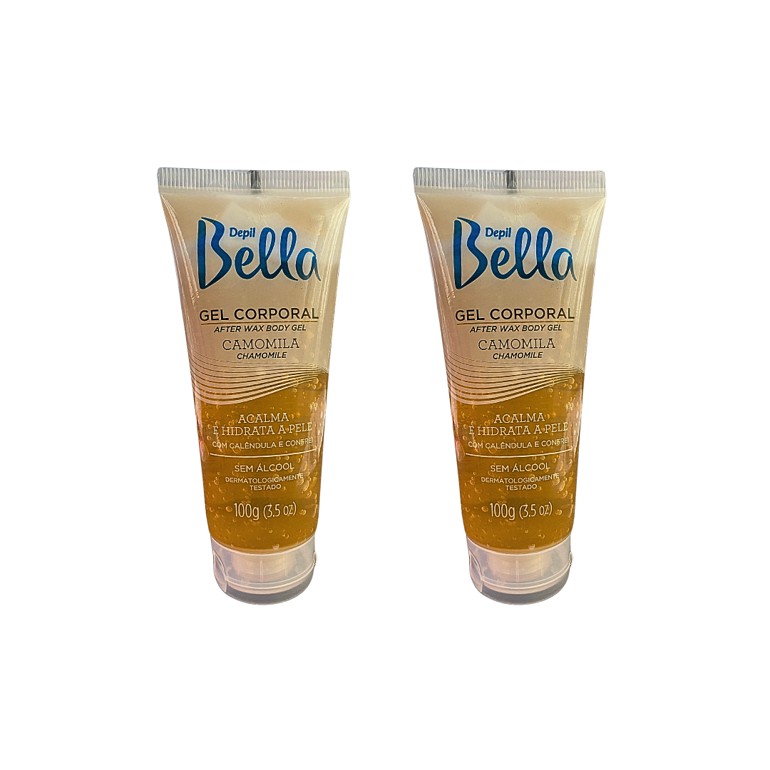 Kit Gel Corporal Camomila Depil Bella 100g cada 2 unidades