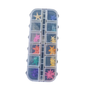 Estojo 12 Cápsulas Decoração para Unha Estrela do Mar