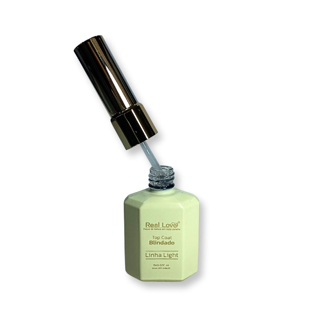 Kit Top Coat Blindado Real Love e Gel 5 Nude 30ml - Imagem 3