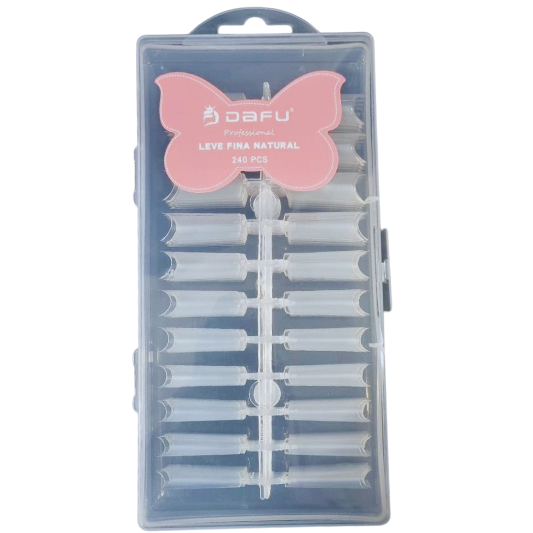 Unhas Postiças Realistas Soft Gel Dafu Curvatura C 240 Peças