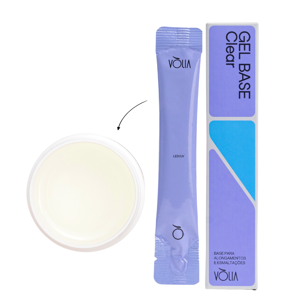 Kit Fibra de Vidro 4m Top Coat e Sachê Gel Base Vólia - Imagem 2