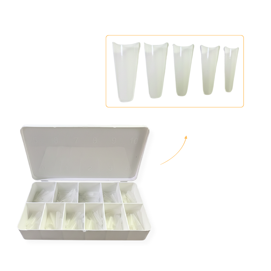 Soft Gel Tips Bailarina 500Pcs 10 Tamanhos Kaisa - Imagem 2