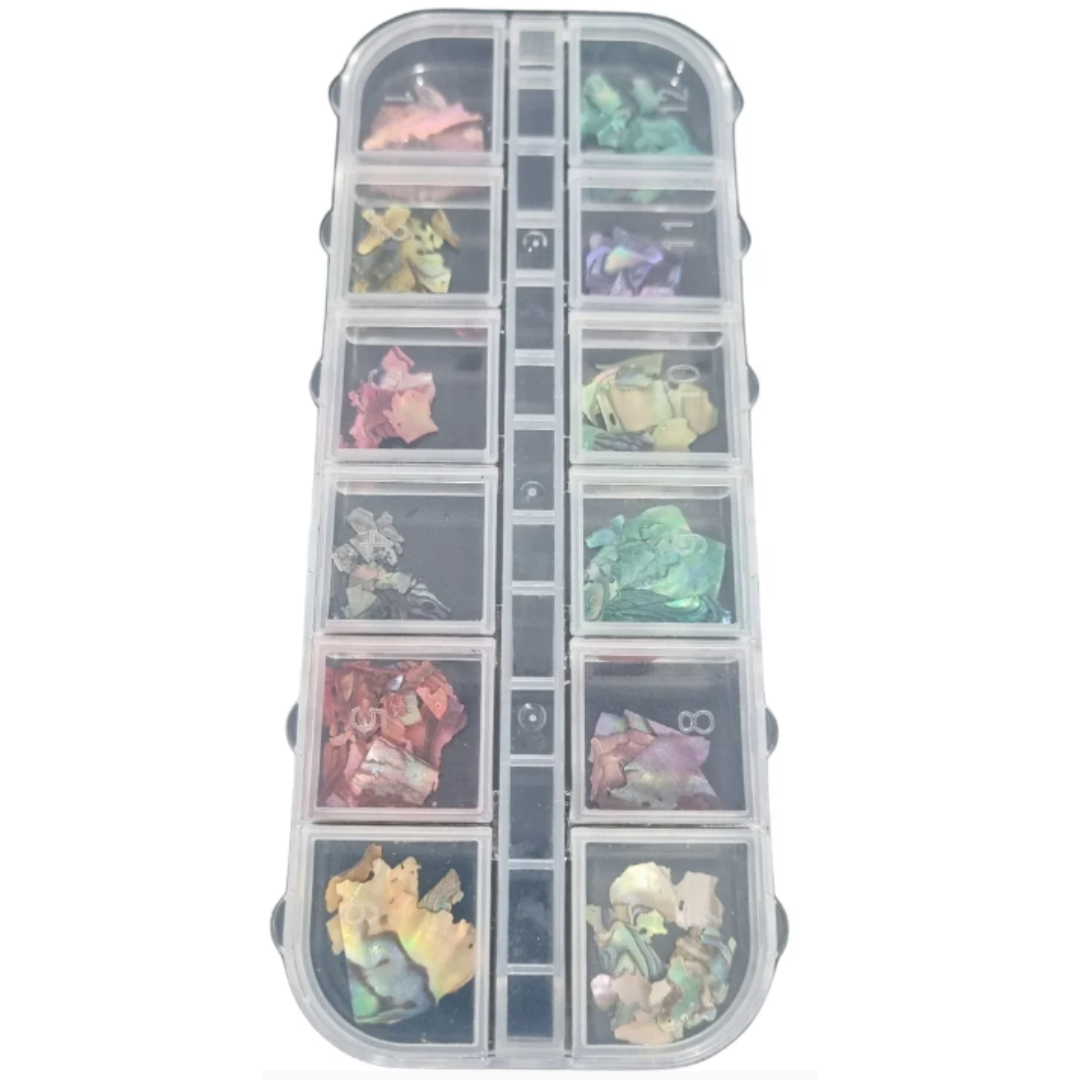 Kit Madre Pérola 3D Para Decoração Com 12 Compartimentos