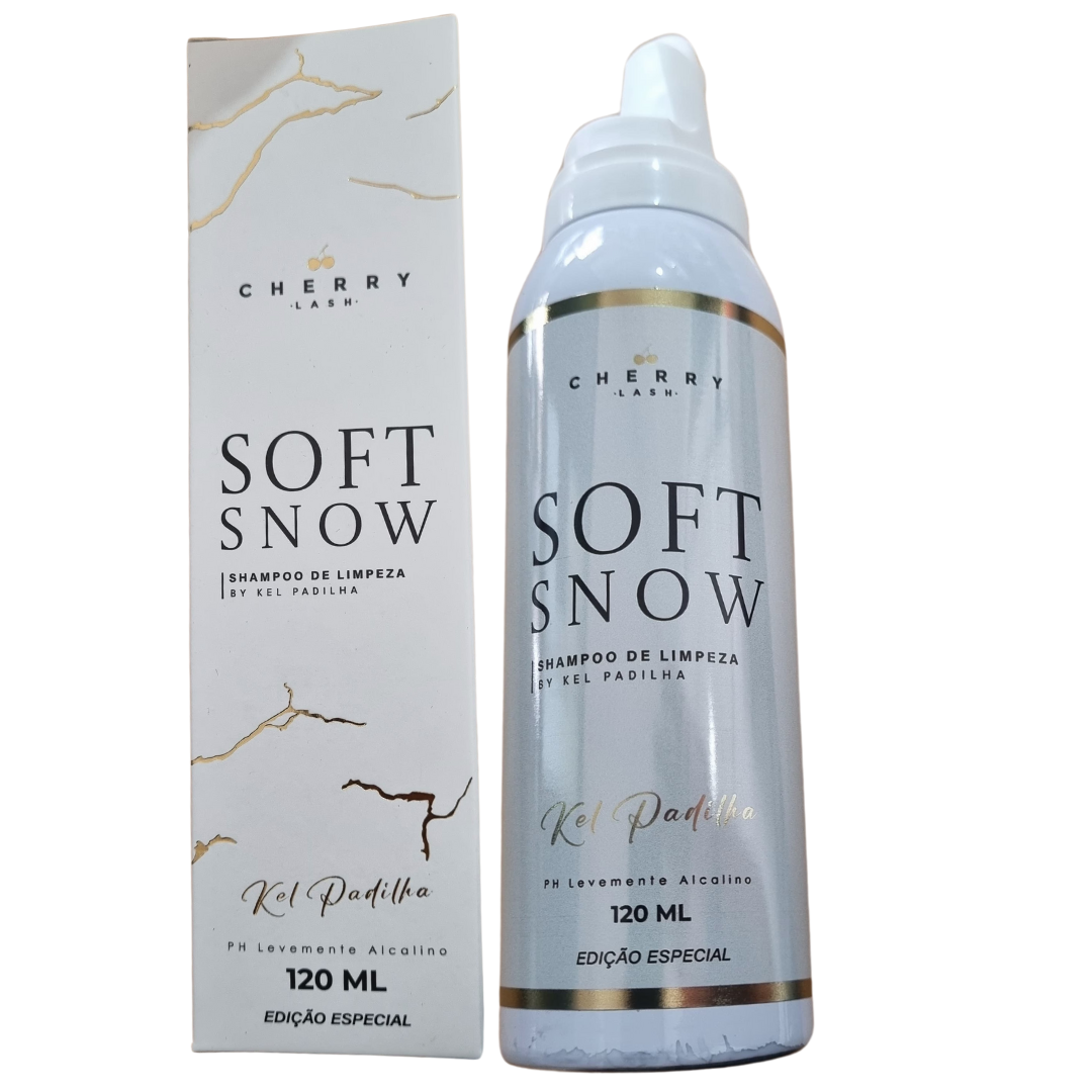 Soft Snow 120ml Espuma Limpeza Cherry Lash / Extensão Cílios
