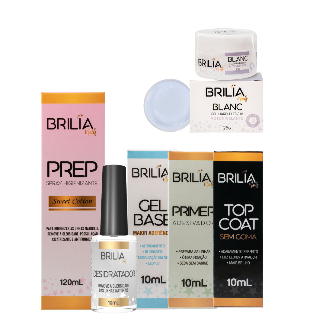 Kit Preparadores com Gel Brilia Blanc