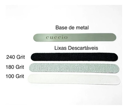 Kit Lixa Inox Master Refil Cuccio-com 30 Refiis E 2 Pçs Inox - Imagem 3