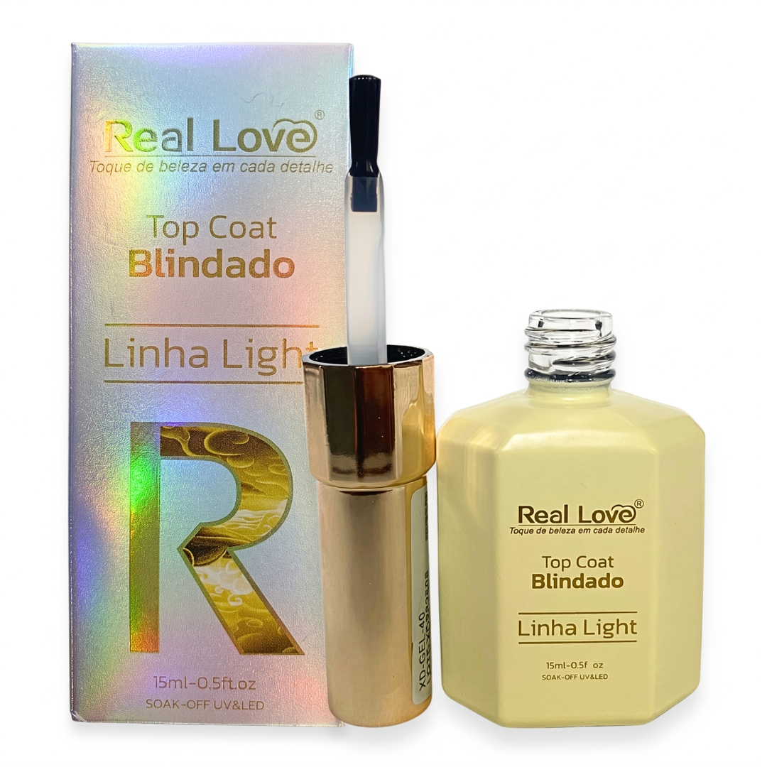Kit Real Love Preparadores 8ml E Top Coat Blindado 15ml - Imagem 2