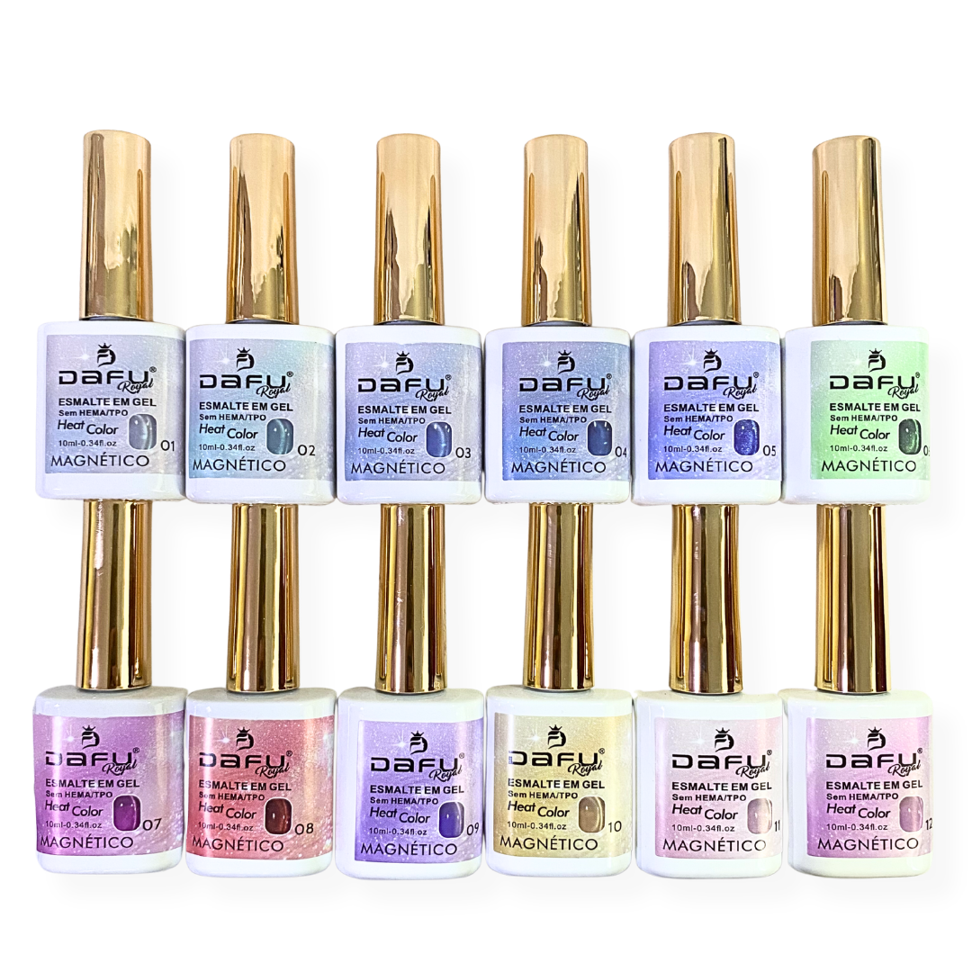 Esmalte em Gel Heat Color Magnético Dafu Royal 10ml