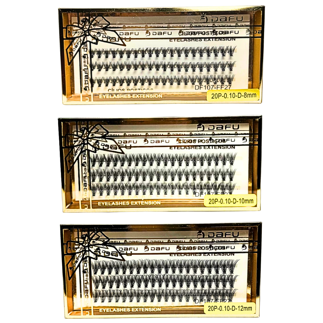 Kit Cílios Tufinho 20P 0.10d 8,10 e 12mm Pinça e Cola Ardell - Imagem 2
