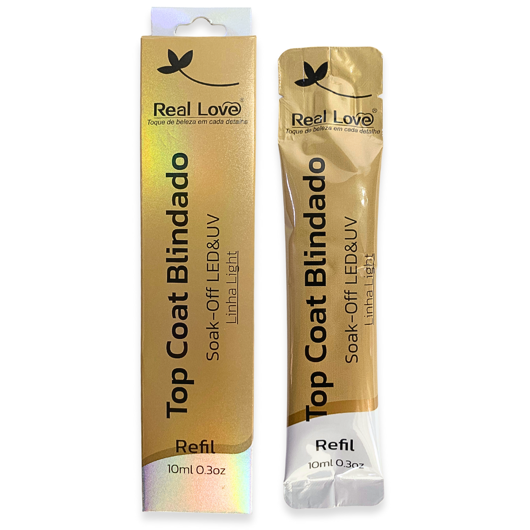 Refil Top Coat Blindado 10ml - Real Love