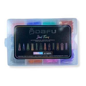 Molde F1 Dual Form Colorido 288 Tips Dafu 12 Tamanhos