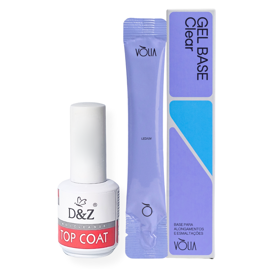 Sachê Gel Base Volia Com Top Coat D&Z