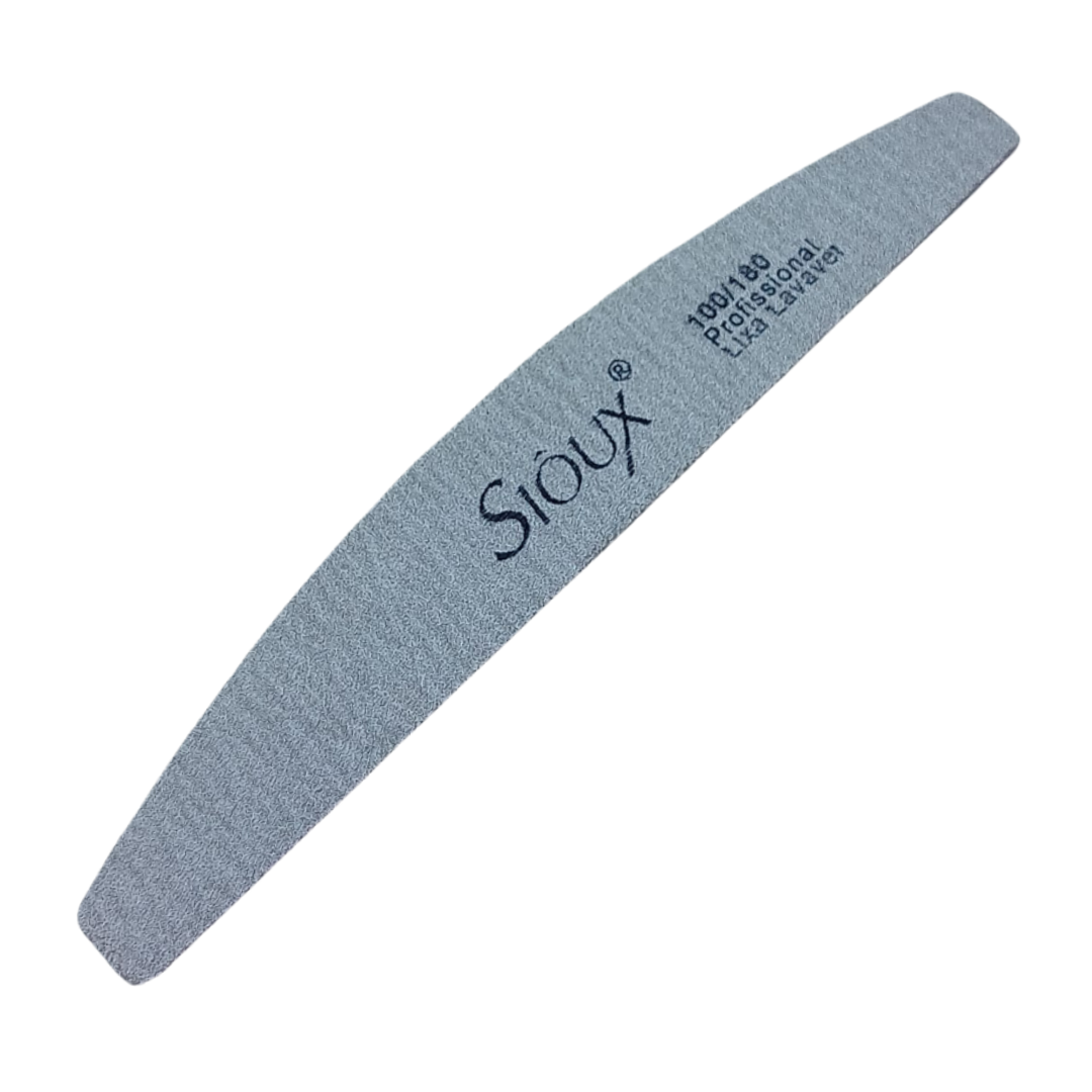 Lixa Acrílica Boomerangue 100/180 Profissional Sioux