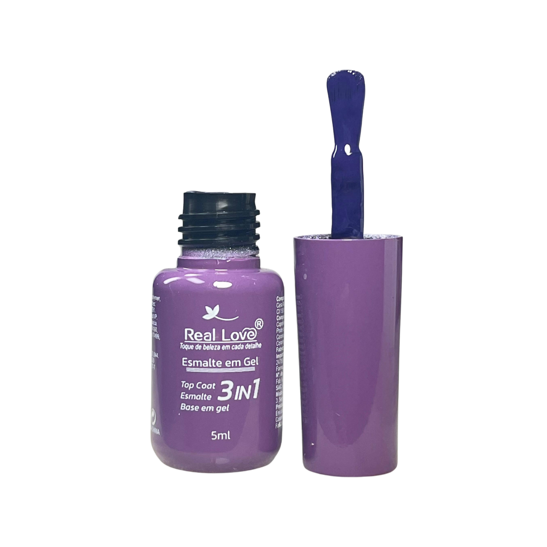 Esmalte em Gel Real Love Base Esmalte Top Coat 3in1 5ml - Imagem 7