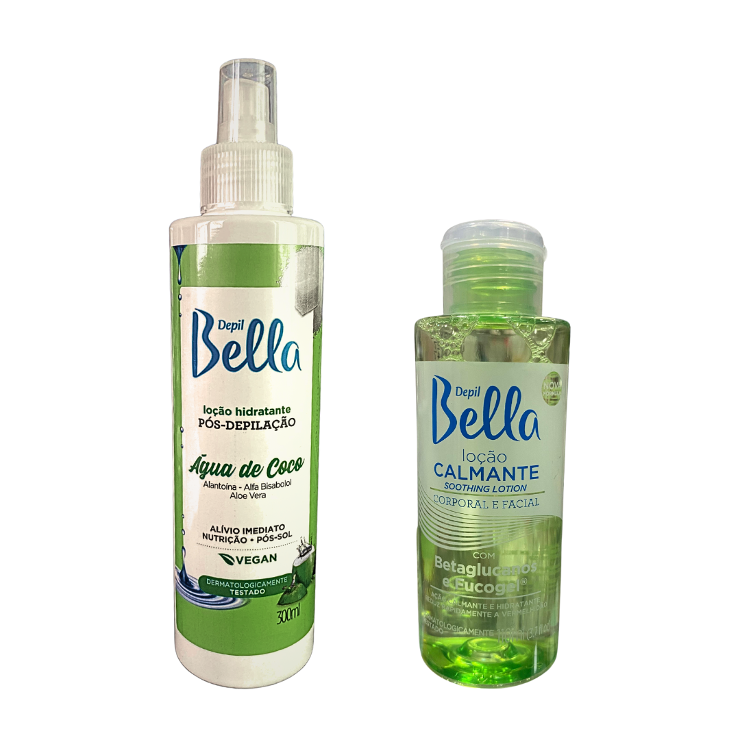 Kit Loção hidratante e Calmante Depilatório DepilBella
