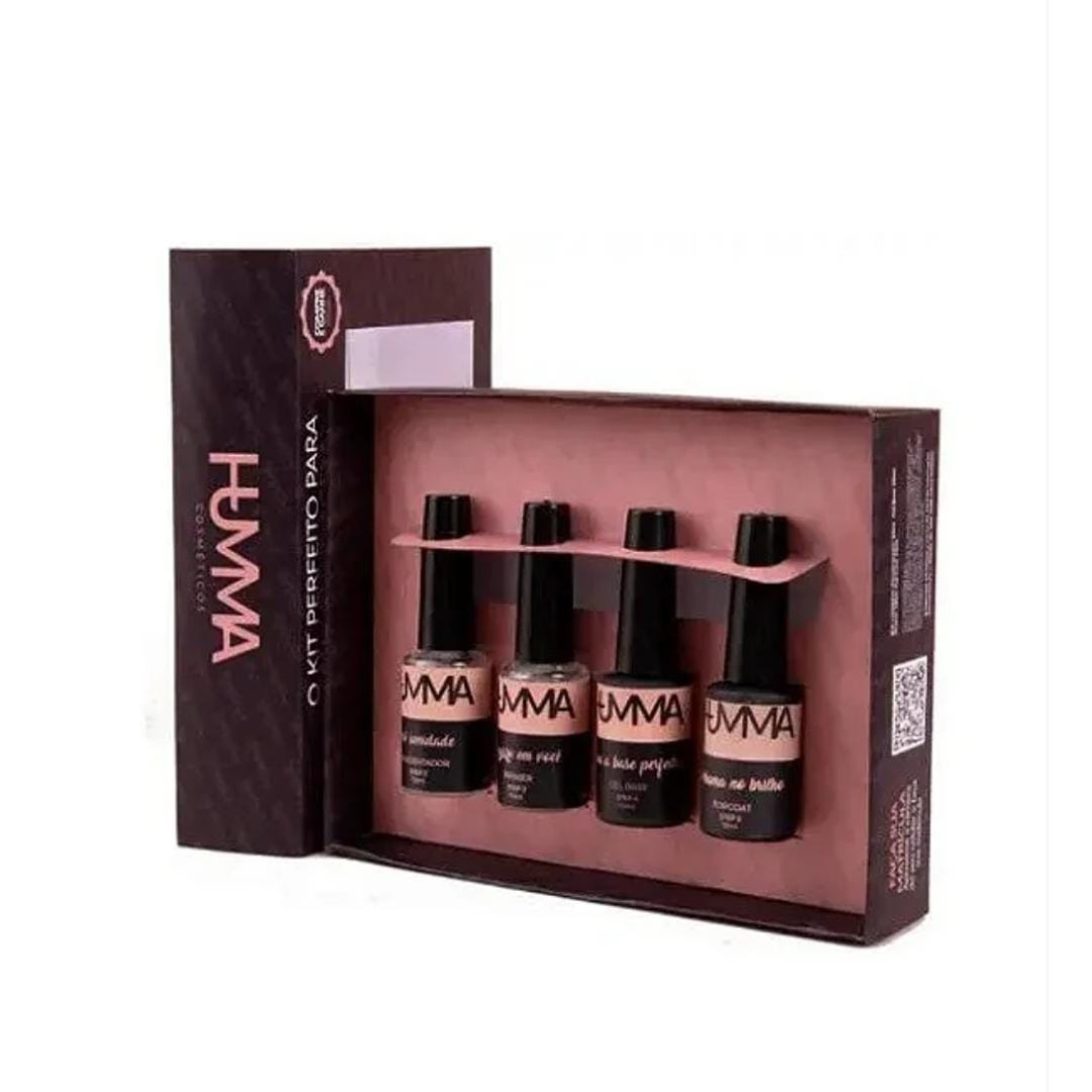 Kit Blindagem HUMMA (Primer, Desidratador, Gel Base e Top Coat - Imagem 2