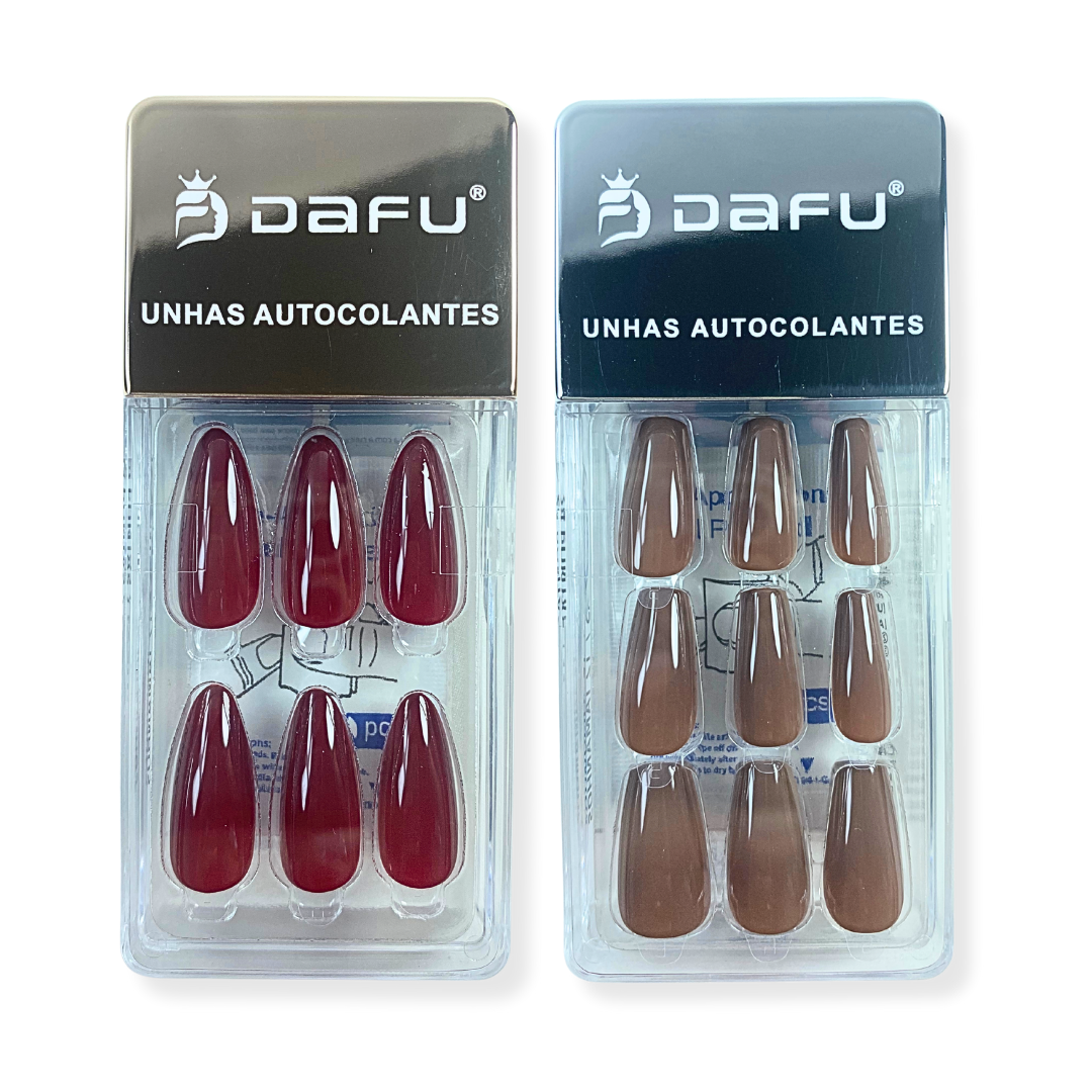 Kit Unhas Autocolantes Com Cola 20g Dafu - Imagem 3