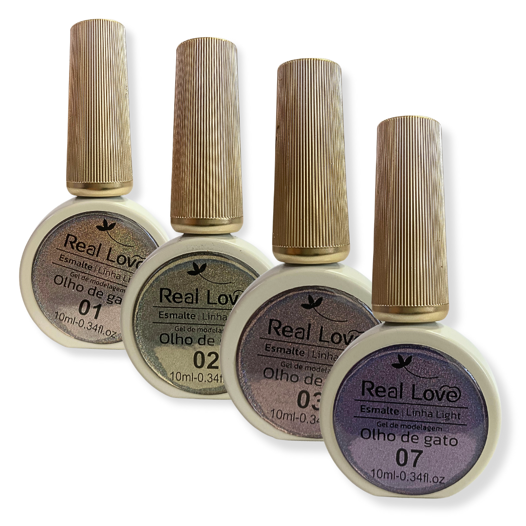 Esmalte em Gel Olho de Gato Gel de Modelagem Real Love Gel 10ml