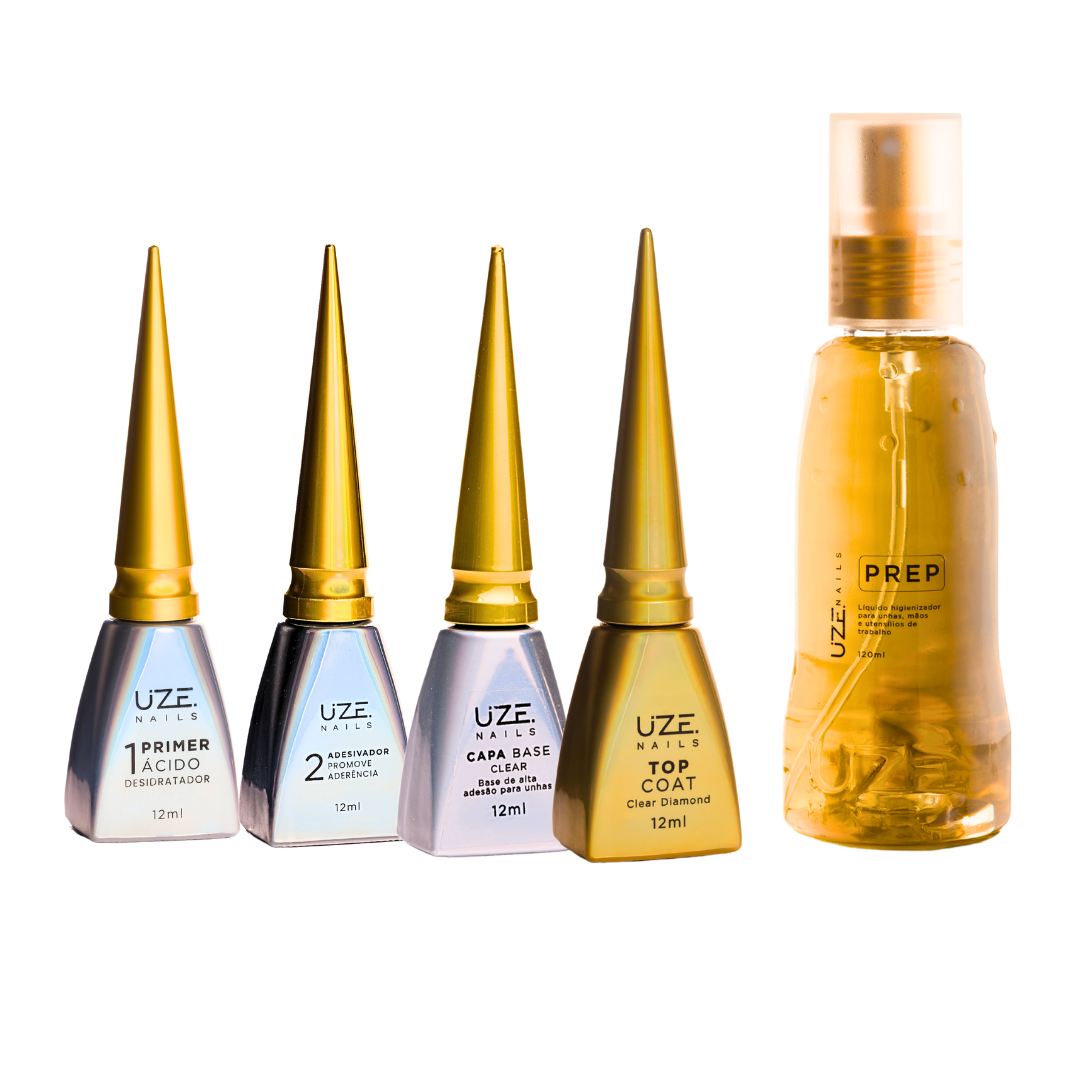Kit Preparadores Blindagem Uze Nails - 5 Unidades - Imagem 2