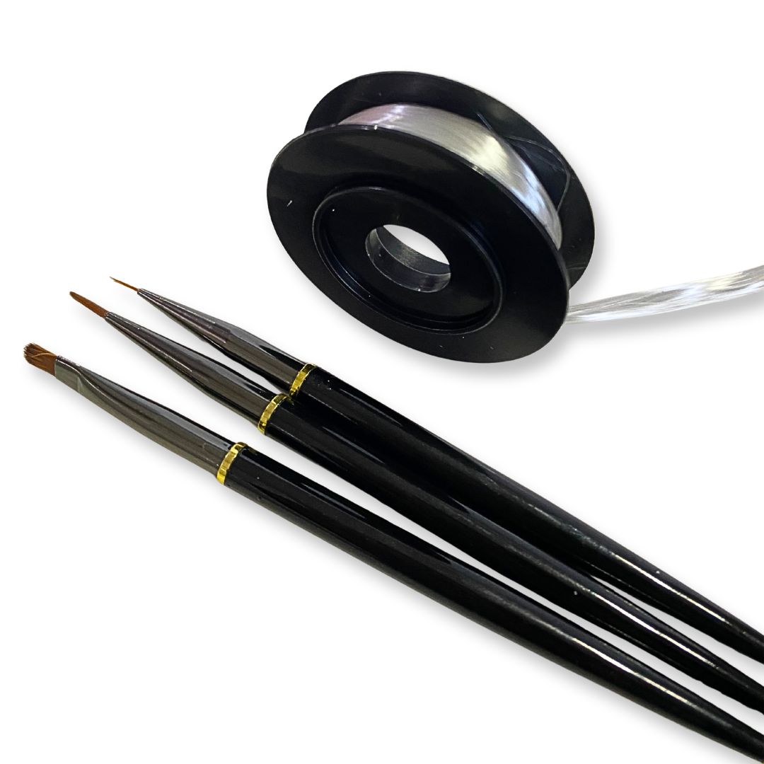 Kit Fibra Vólia 4m com Kit 3 Pinceis Fino e Lingua de Gato - Imagem 3