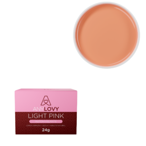 Kit Gel Light Pink Anylovy e Kit Com 3 Pinceis