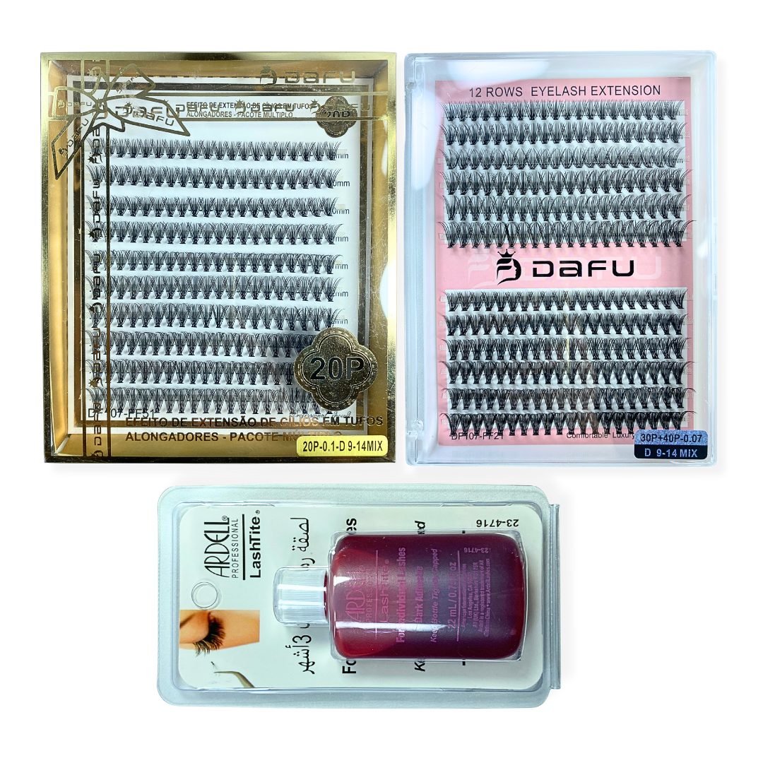 Kit Cílios 20P 9-14MIX 30P40P 9-14MIX Dafu E Cola Ardell