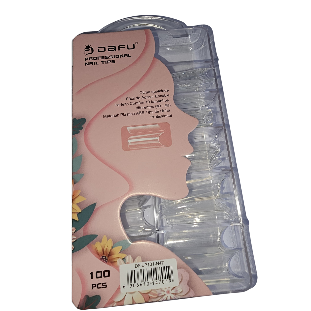 Kit Tips Sorriso Reta C Dafu Com 100 Unidades e Cola Tips - Imagem 3