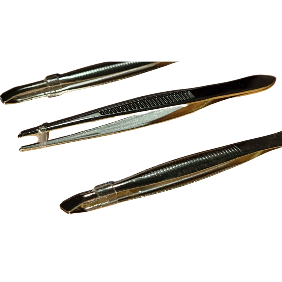 Kit Pinças Gold Para Sobrancelhas Beauty Tools - Imagem 2