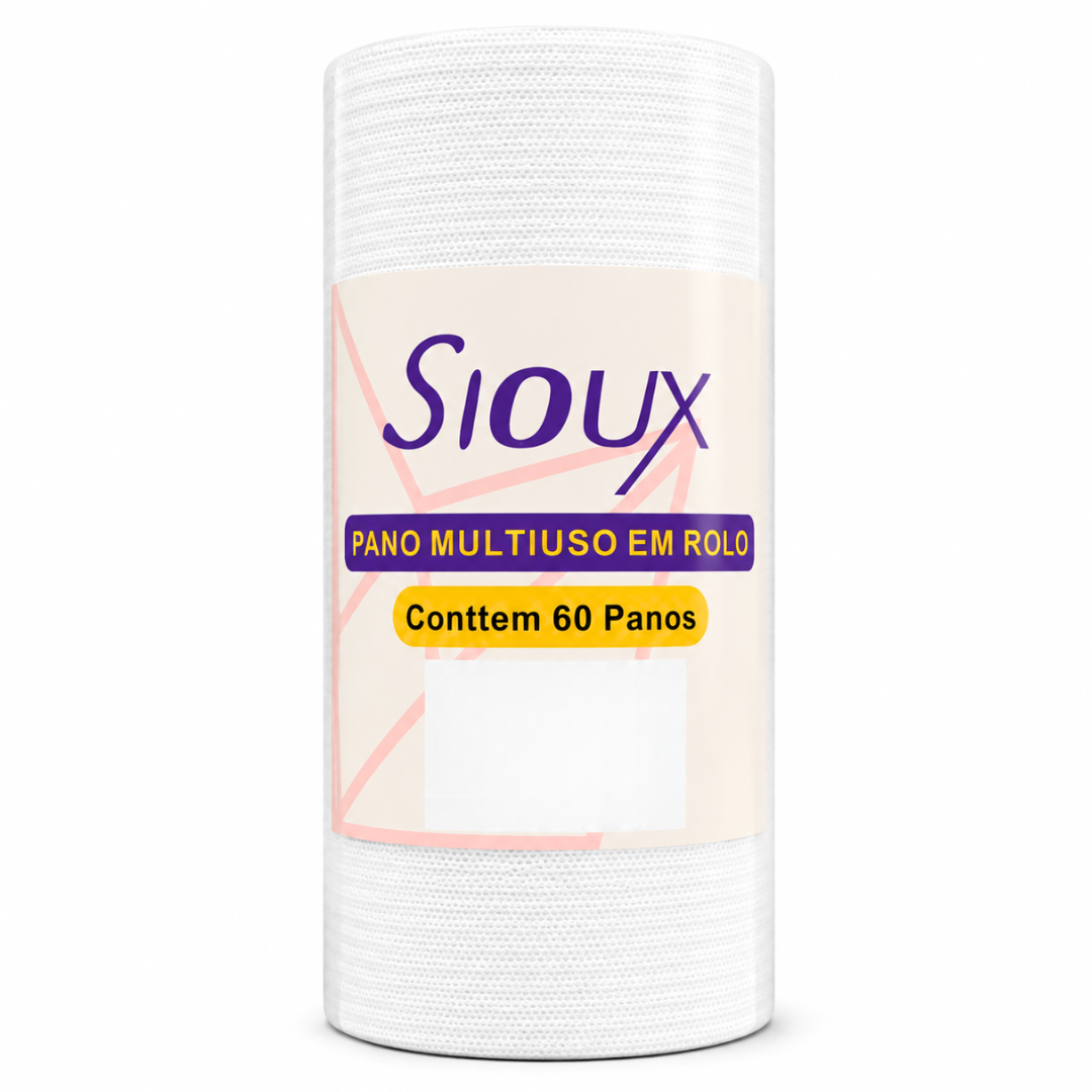 3 Pincéis Profissionais e Pano Multiuso em Rolo Sioux 60un - Imagem 3