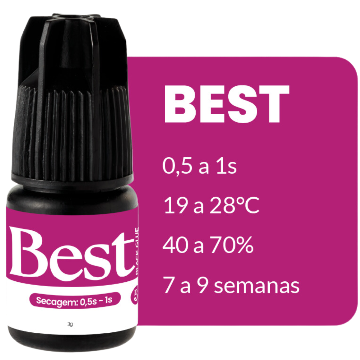 Cola Para Extensão De Cílios Beautify 3g Linha Profissional - BEST - Imagem 3