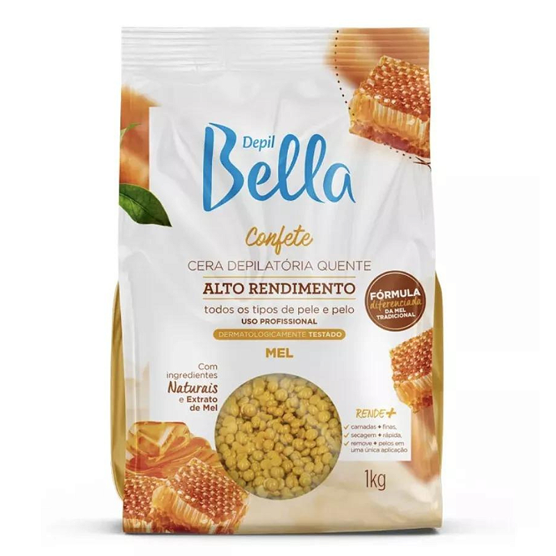 Cera Depilatória Quente Confete Mel Depil Bella - 1kg - Imagem 2