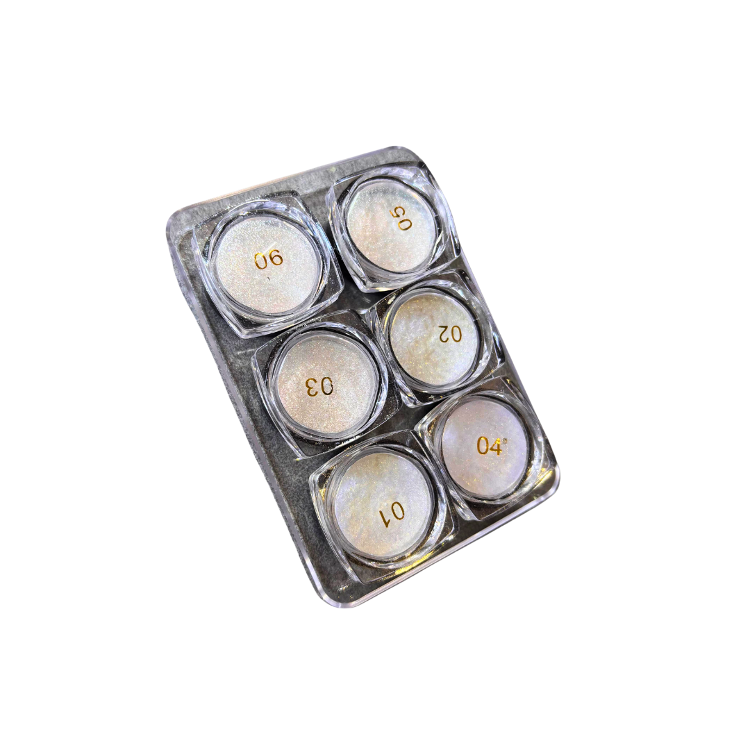 Pó Asa de Borboleta Box de 6 Cores