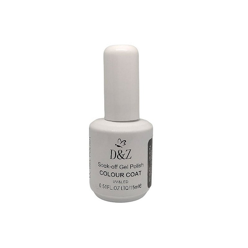 Esmalte SOAK-OFF Gel Polish UV/LED Colour Coat Branco 15ml - Imagem 2