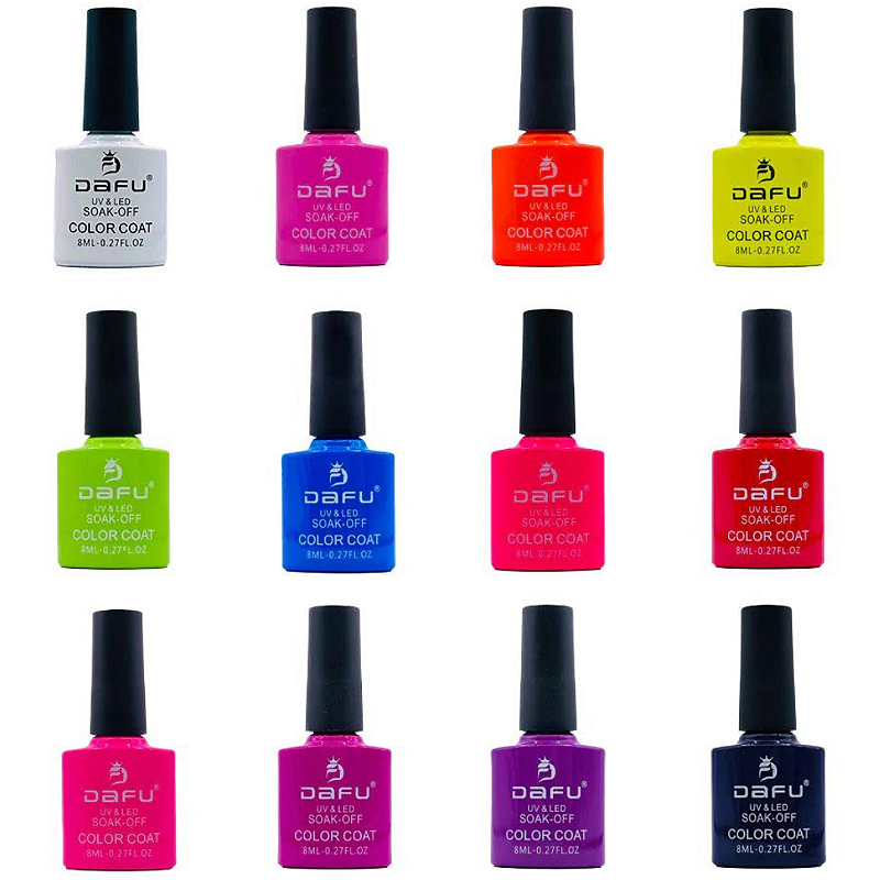 Esmalte Gel ColorCoat DAFU Fluorescente Luminoso Uv/Led 8ml - Imagem 4
