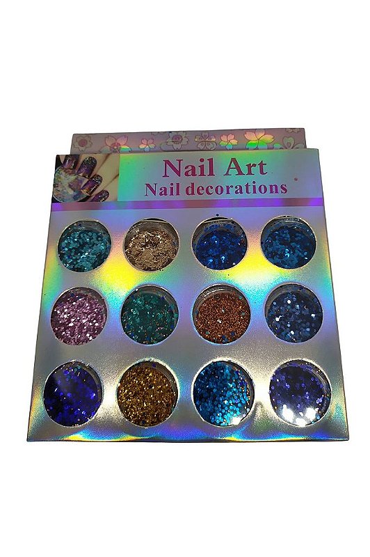 Estojo de Glitter Azul - Imagem 2