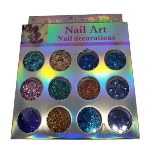 Estojo Glitter 12 Cores Variadas