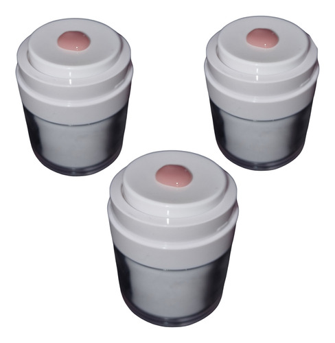 Kit 3 Un Dosadores Para Cosmeticos 30ml C/elevador De Nivel