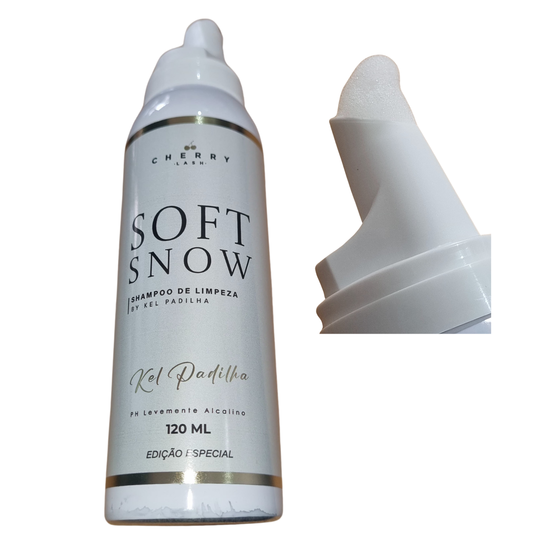 Soft Snow 120ml Espuma Limpeza Cherry Lash / Extensão Cílios - Imagem 2