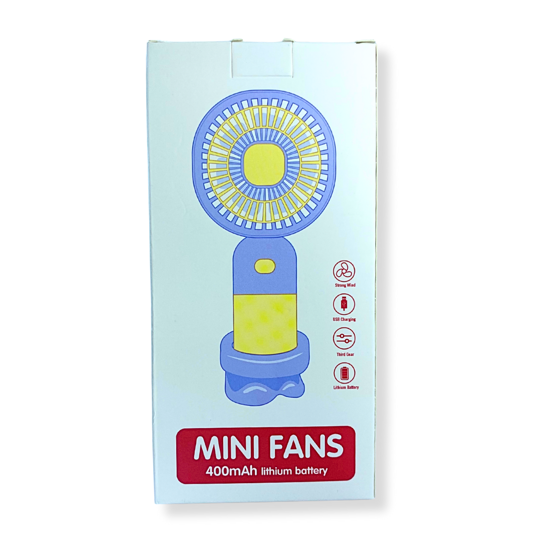 Ventilador Elétrico Mini Fans 3 Velocidades 400mAh - Imagem 3