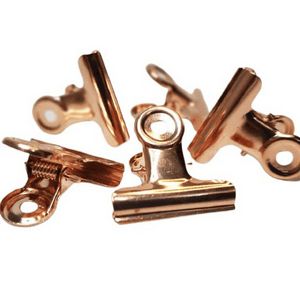 Kit com 6 Presilhas P Metalizada Rose Gold