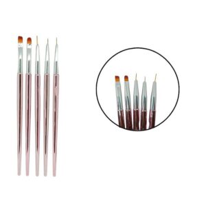 Kit Pincel 5 Peças N. Art Brush