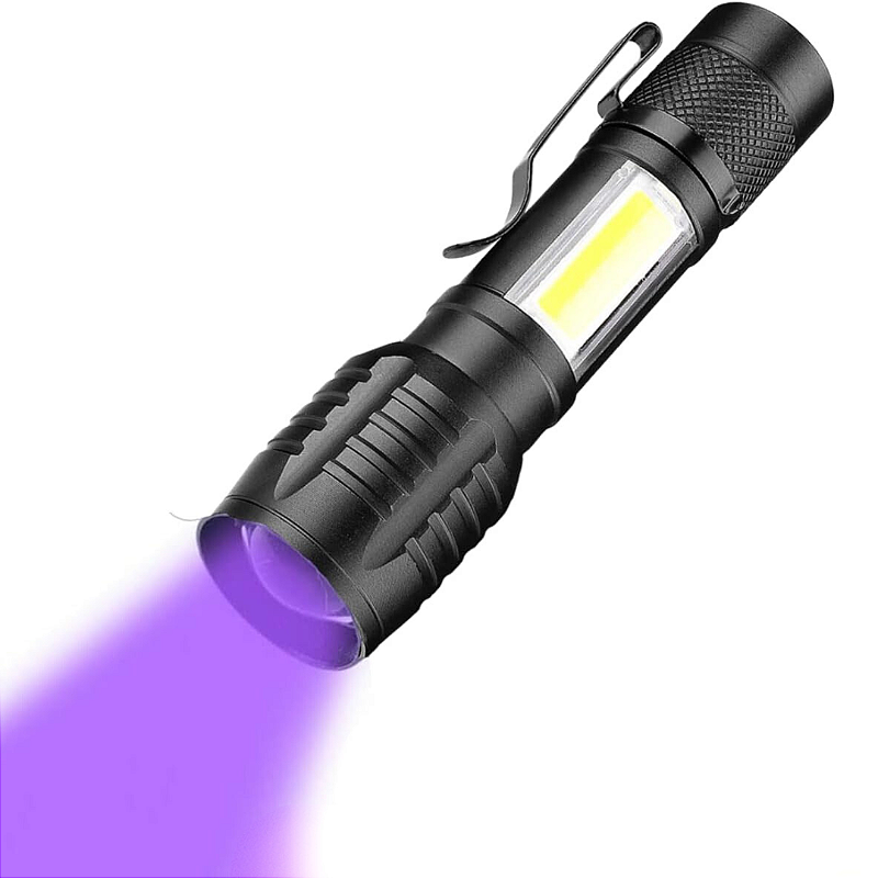 Lanterna Recarregável Luz Negra UV Resistente a Água - Imagem 2
