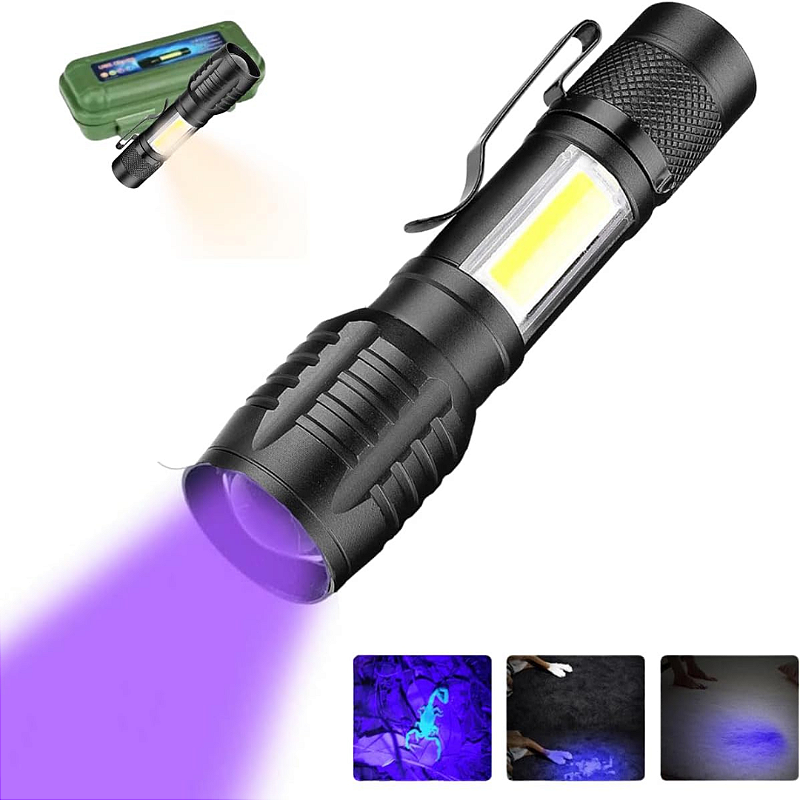 Lanterna Recarregável Luz Negra UV Resistente a Água - Imagem 4
